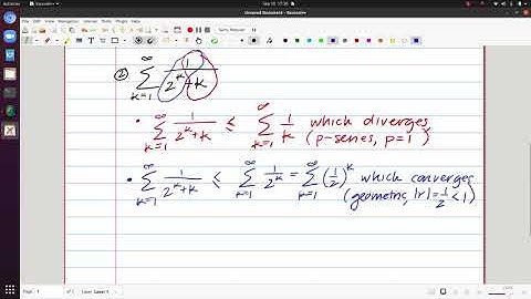 Integral, Comparison & Ratio Tests Video 4 - Comparison Test Examples