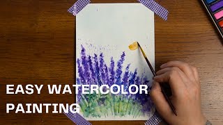 Easy watercolor painting - Watercolor painting process