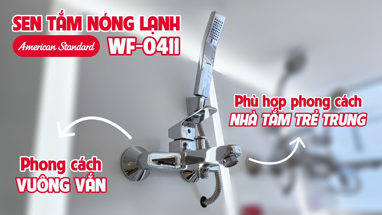 Vòi sen tắm gắn tường American Standard WF-0411 (WF0411) nóng lạnh
