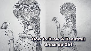 A Girl Drawing Step By Step Tutorial | Princess Sketch #Pencildrawing #Shorts | Art's Of Munna