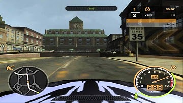 NFS MW Hillcrest Boundary 1-st Lap 1:35.07 No Timebug by F1 BMW noN2O