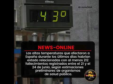 🟠#NewsOnline - #España🇪🇸 ▶️ Registra aumento de muertes durante intensa ola de calor