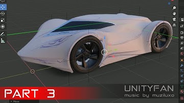 #425 concept car quick modeling - vehicle 039 - 4x timelapse - part 3