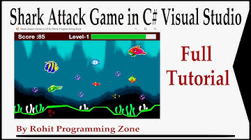 Shark Attack Game in C# Visual Studio By Rohit Programming Zone