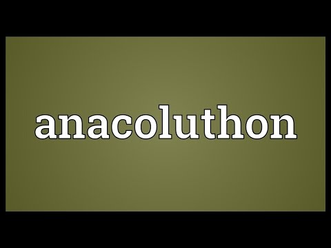 Anacoluthon Meaning