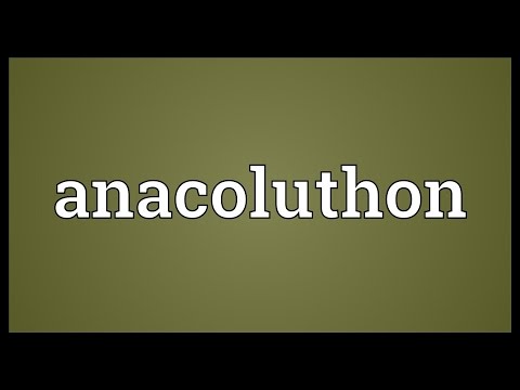 Anacoluthon अर्थ