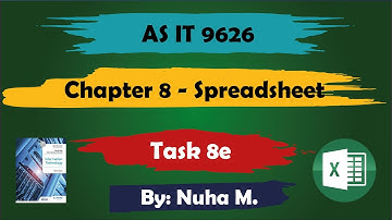 Task 8e | Chapter 8 Spreadsheet | Cambridge AS IT 9626