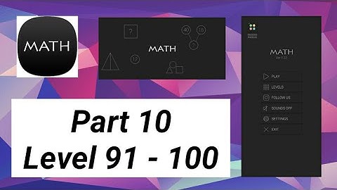 Math Riddles and Puzzles | Part 10 : Level 91 - 100
