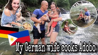 My German Wife cooks Chicken Adobo at the River