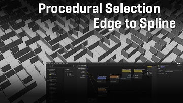 C4D Nodes: Procedural Selection Edge To Spline