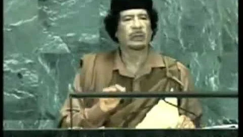 Chinese-兄弟般的领袖在联合国大会的讲话. Al Gaddafi speaks Chinese - 天天要闻