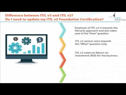 Video: Unterschied Zwischen ITIL V2 Und ITIL V3
