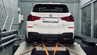 Чип-тюнинг двигателя и акпп BMW X3 G01 20d. Первый в Пскове диностенд по замеру мощности.