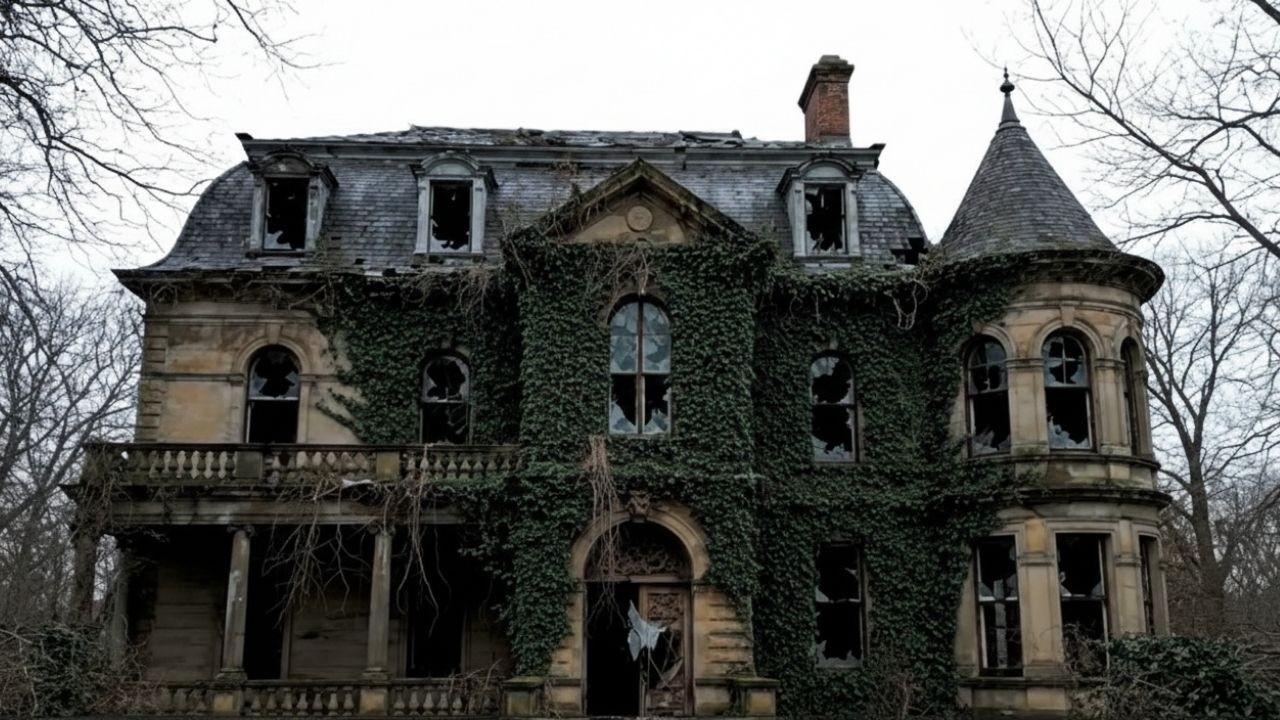 ASMR Abandoned Historic Victorian Stone Mansion 1870s - Ruins to Grandeur | Before & After