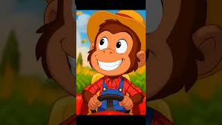 monkey doing farm harvest #cartoon #kids #farming #harvest #learning #fun