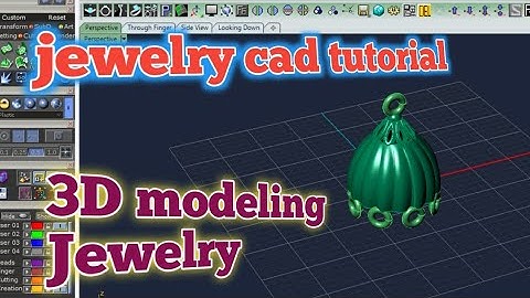 jhumki gold designs in matrix rhino | 3d modeling | jewelry cad design tutorial | class 19 | 3d cad