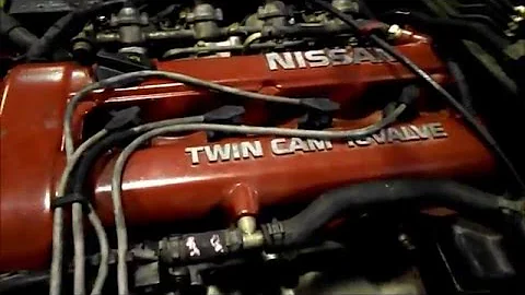 Finishing this SR20DE install in an S13 240sx at JGY