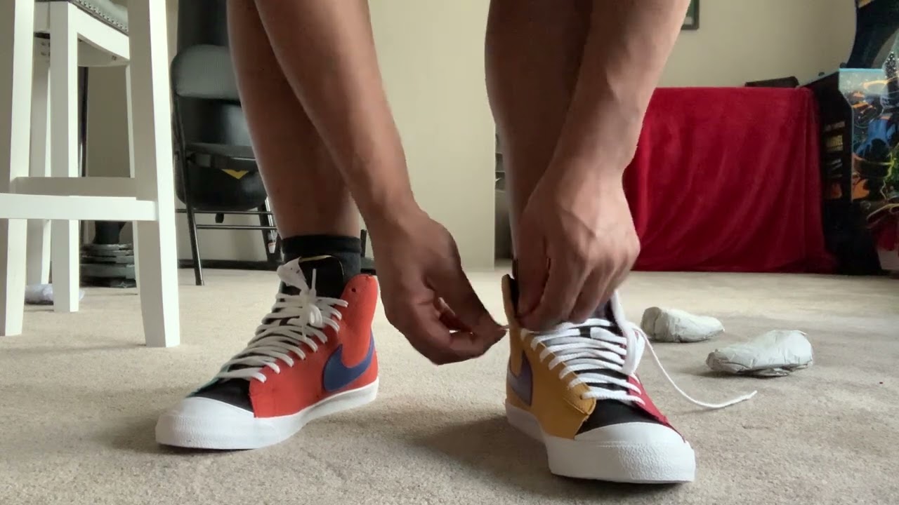 Nike Blazer Mid 77 Jumbo Swoosh On Feet Review 