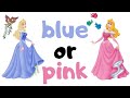 sleeping beauty's dress: blue or pink? 👑🌷🧚🏻‍♀️