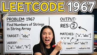 Donβt Use KMP π± | LeetCode 1967 Java