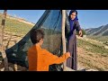 "Ismat's attempt to build a canopy for her children"