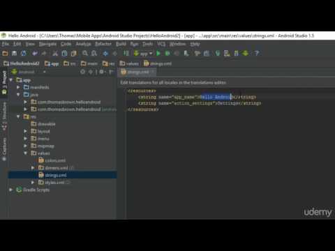 Android App Development Tutorial   15   Android Studio Values Folder Explained