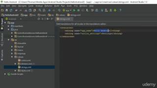 Android App Development Tutorial   15   Android Studio Values Folder Explained