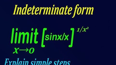 Easily solve Indeterminate form best example (PART-8)