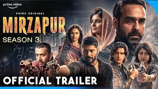 MIRZAPUR Season 3 - Trailer | Pankaj Tripathi, Ali Fazal, Divyenndu | Mirzapur 3 Trailer