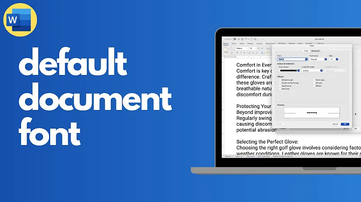 How to change the default font in Microsoft Word