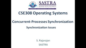 Concurrency Processes Synchronization Part 1