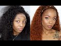 NATURAL HAIRLINE! Black to Ginger using the watercolor method ft. AliExpress Doores Hair | xMsCarey