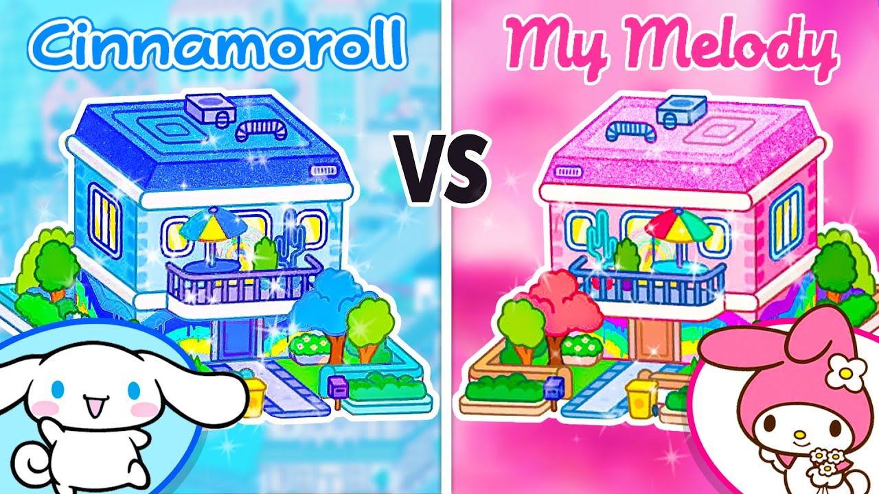 Милая квартира в неоново-радужных тонах 😍 Cinnamoroll против My Melody 😱 Преображение дома в стил...