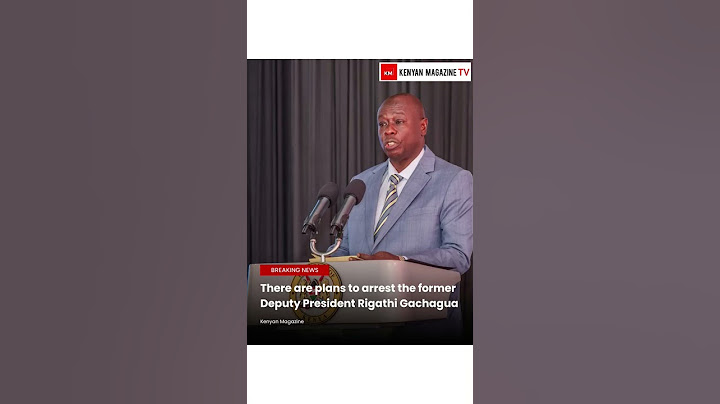 Gachagua's allies reveal there're plans to get the Impeached DP  Gachagua arrested