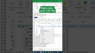 Separate CSV in Excel‼️ #excel screenshot 2