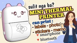 PORTABLE MINI THERMAL PRINTER sulit nga ba? print your labels straight from your phone via Bluetooth