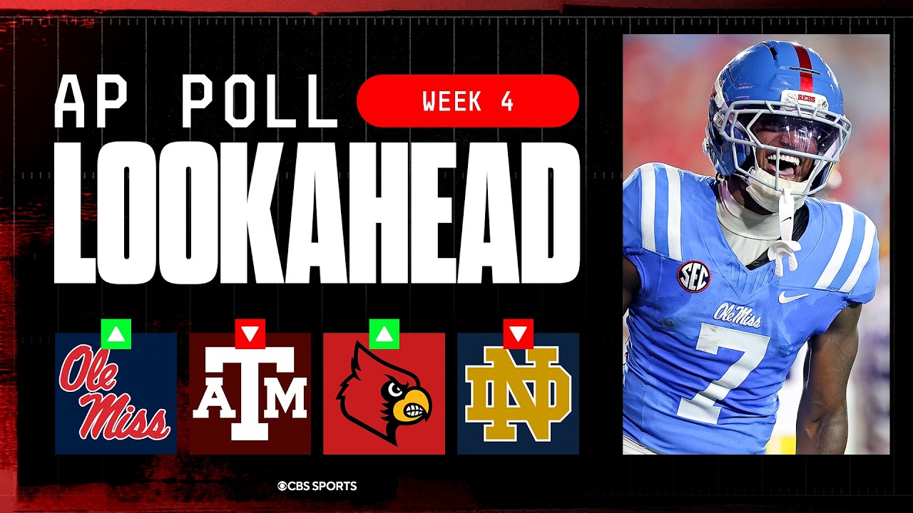College Football Week 4 AP Top 25 LOOK AHEAD: Ole Miss trending up 📈 | Where will Texas A&M fall? 🤔