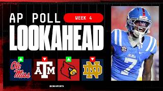 College Football Week 4 AP Top 25 LOOK AHEAD: Ole Miss trending up 📈 | Where will Texas A&M fall 🤔