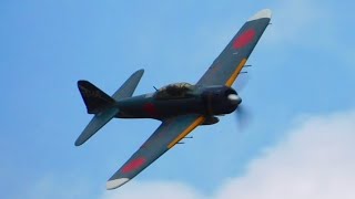 ラジコン飛行機 FMS 1100MM zero A6M5 零戦 - YouTube