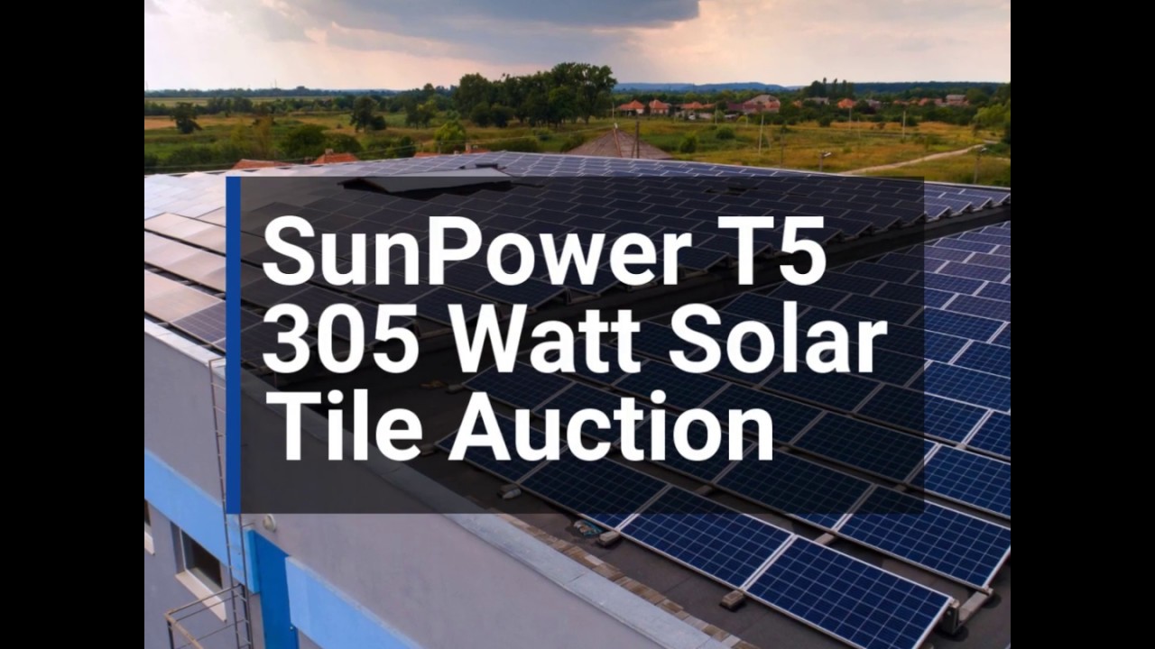 SunPower Solar Panels Auction YouTube