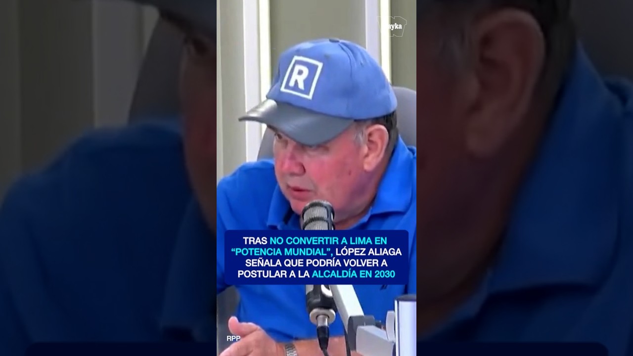 Rafael López Aliaga señala que podría postular por tercera vez a la alcaldía de Lima en 2030