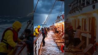 Boat Sinks in Giant Ocean Waves | Extreme Sea Storm Survival 🌊😱 #youtubeshorts #usa #unitedstates