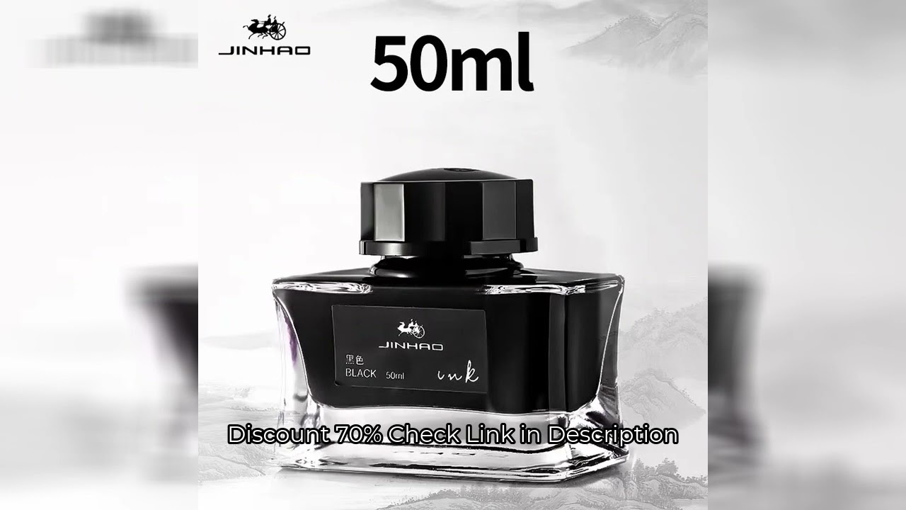 JINHAO 50ml/30ml Fountain Pen Ink Various Color Glass Bottled Ink Refill Cartridge School Writing Of
