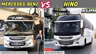 Perbedaan Bus MERCEDES-BENZ dengan HINO Kelas Bus Mesin Depan