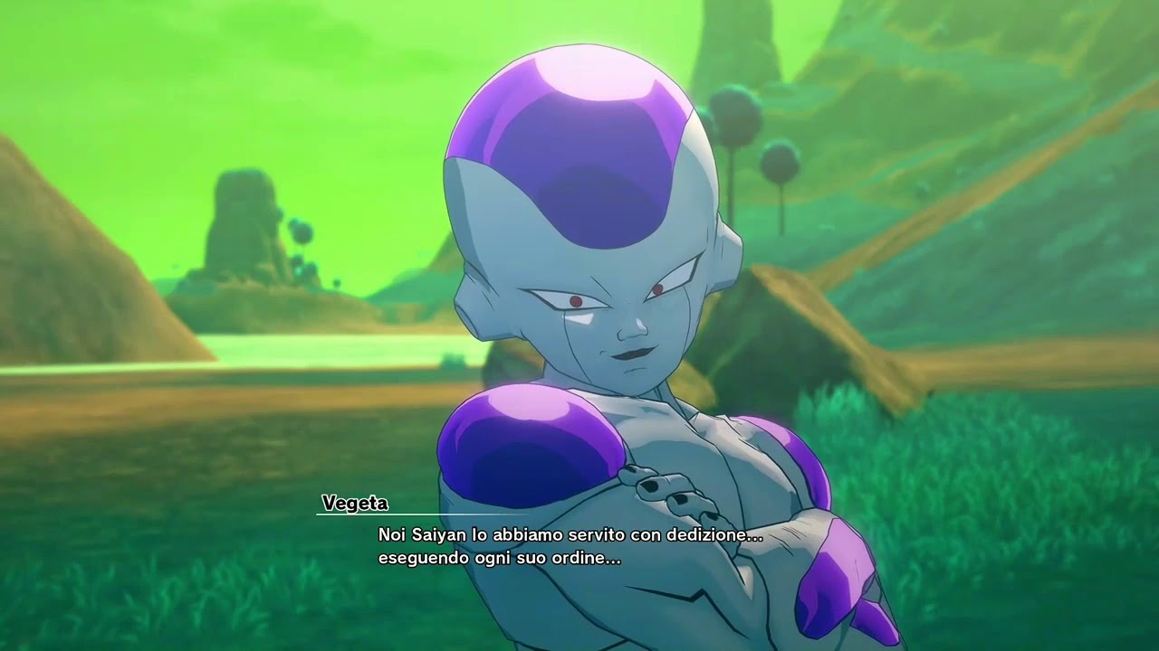 Dragon Ball Z Kakarot Goku vs Freezer scontro completo voci mediaset