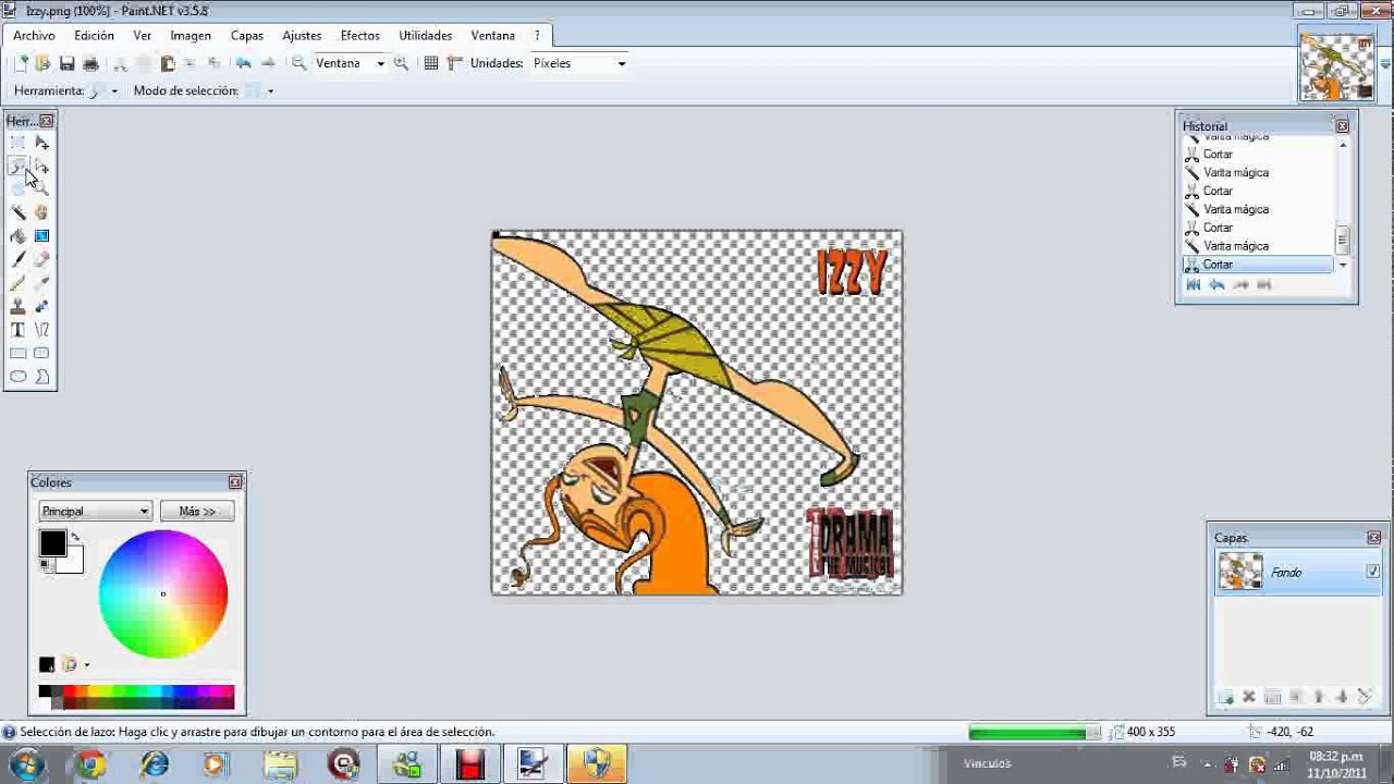 Como sacarle el fondo a una imagen con el YouTube