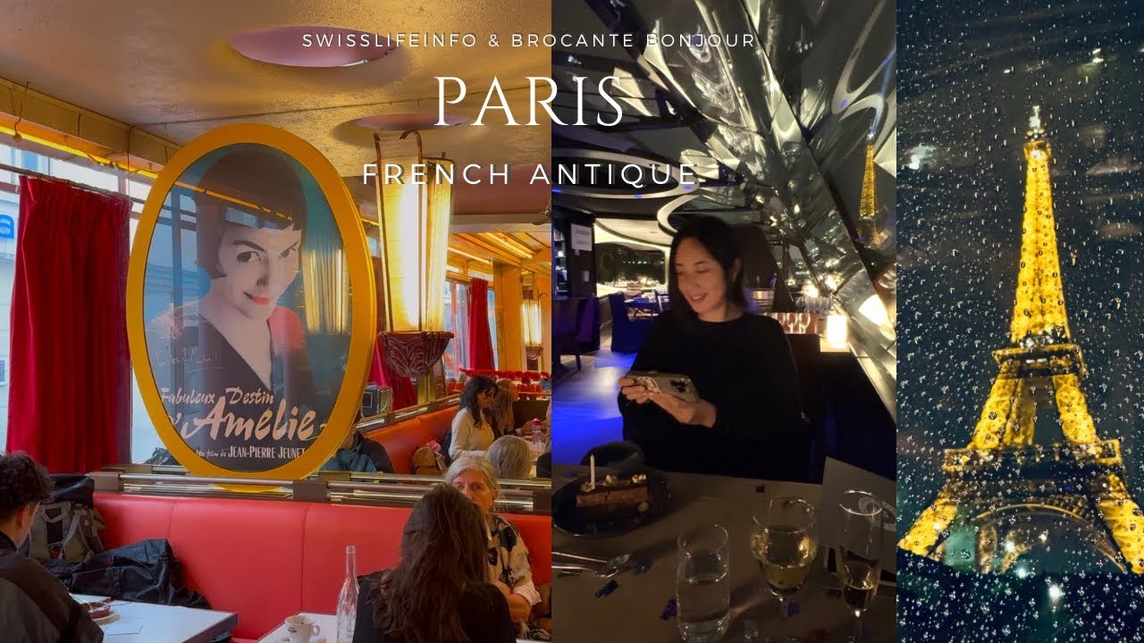 冬のフランス・パリめぐり アンティーク カフェ| クリスマスのギャラリーラファイエット | 蚤の市好きな方をアメリの世界へ♡ | セーヌ川ディナークルーズ | Mélodies graphiques