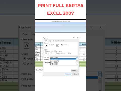 PRINT EXCEL 2007