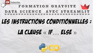 VIDEO 3:  Les instructions conditionnelles: la clause « if… else »
