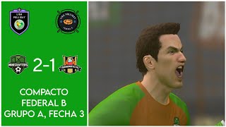 Unión Minecrafters 2-1 Terremoto FC II Liga Polligay Federal B, Grupo A, Fecha 3
